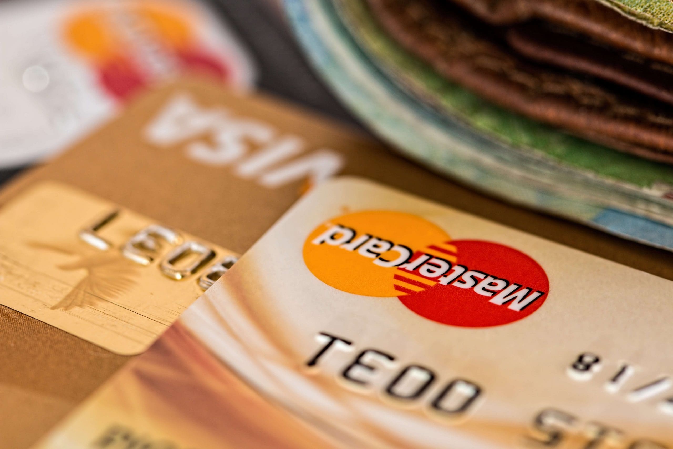 Mastercard and Visa credit cards