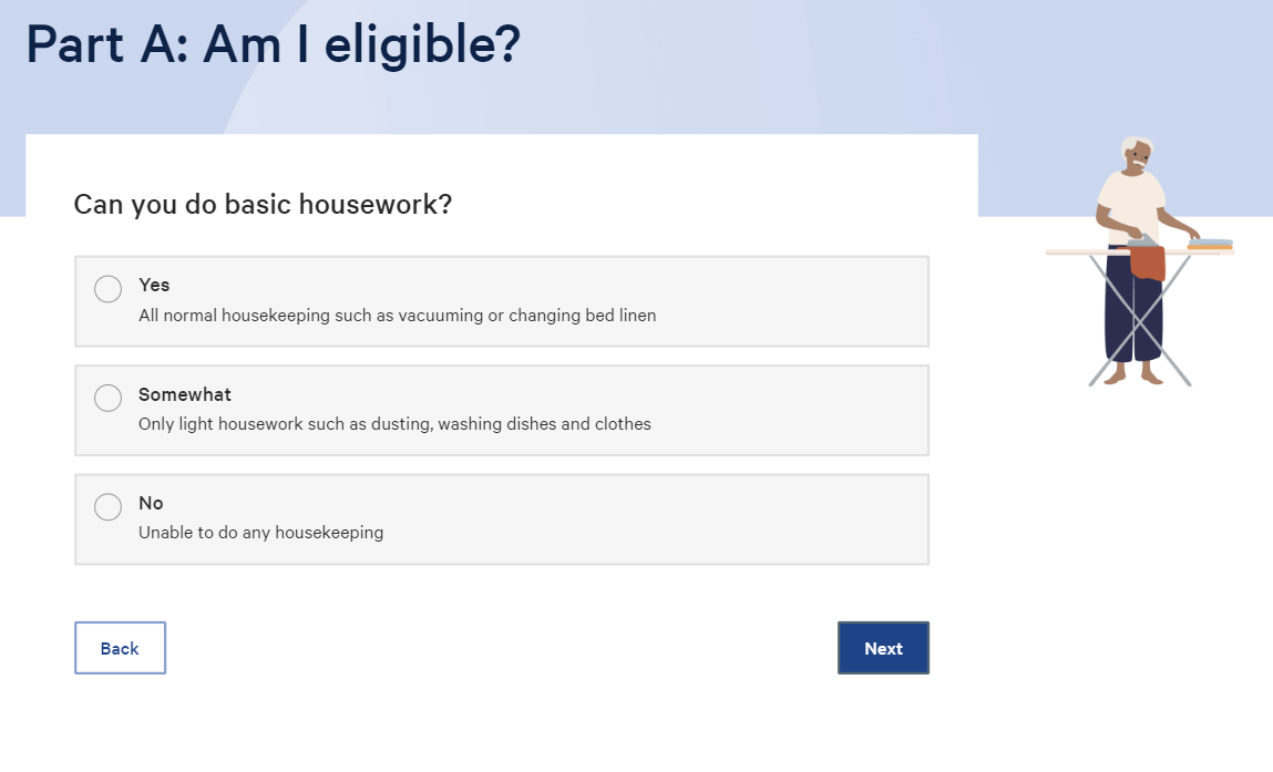 My Aged Care Registration - Can you do basic housework