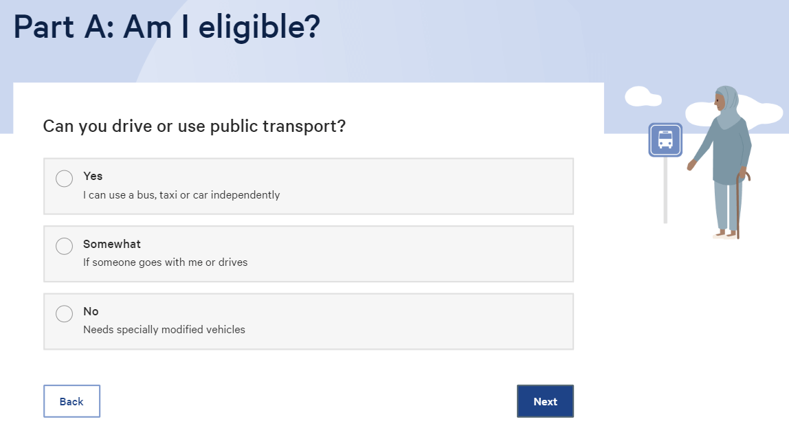 My Aged Care Registration - Can you drive or use public transport? 