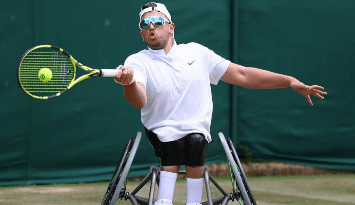 Dylan Alcott at Wimbledon