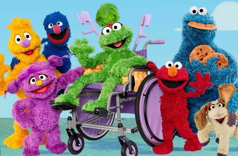 Sesame street disabled character