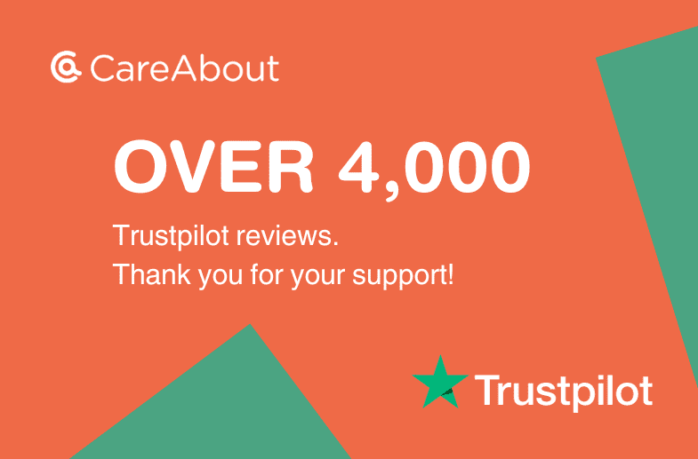 Over 4000 Trustpilot Reviews - CareAbout