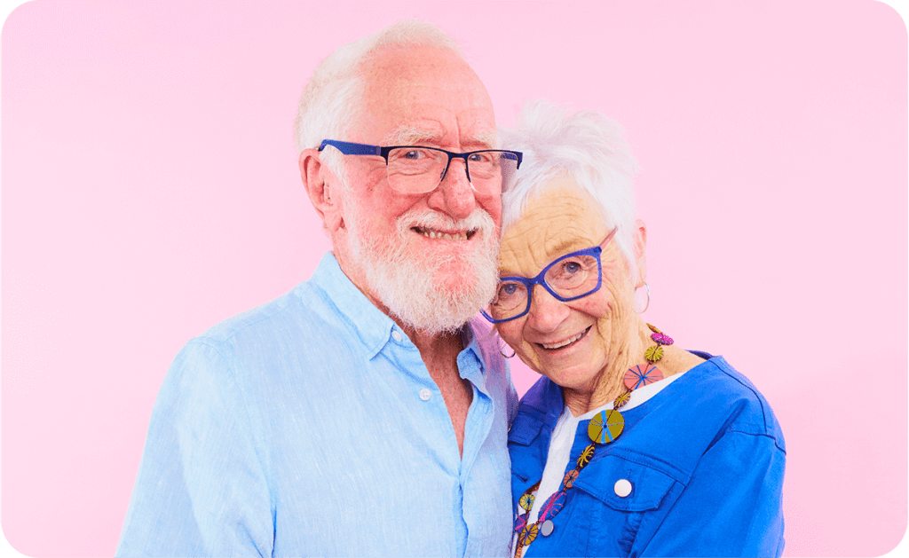 an image of an older couple embracing after learning more about Support at Home changes